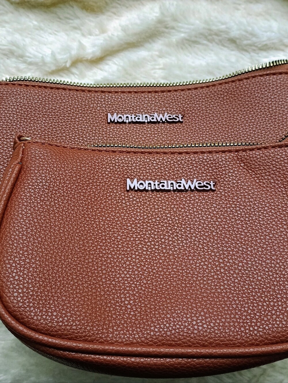 Montana West 2-Piece Crescent Pouches - Brown (No Shoulder Strap)